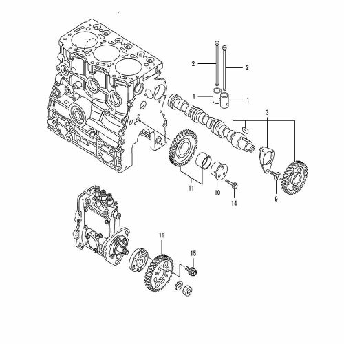 3TNV76-KWA Camshaft & Driving Gear