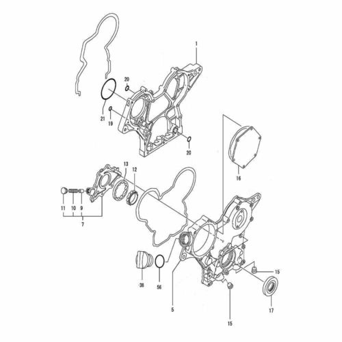 3TNV76-KWA Timing Gear Housing