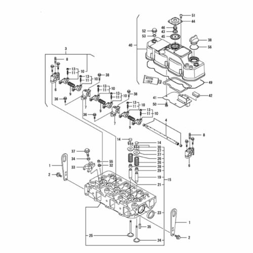 3TNV88-XWA2 Cylinder Head & Rocker Cover