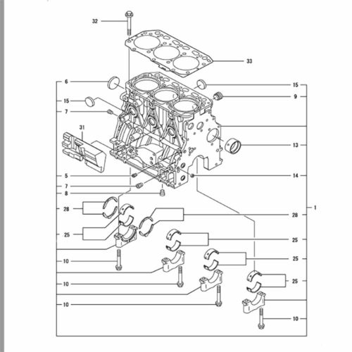 3TNV88-XWA2 Cylinder Block