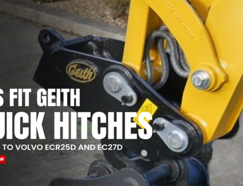 Volvo ECR25D and Volvo EC27D Geith Hydraulic Hitches.